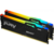 Память оперативная Память оперативная/ Kingston 16GB 5600MT/s DDR5 CL36 DIMM (Kit of 2) FURY Beast RGB EXPO