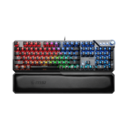 Клавиатура проводная Gaming Keyboard MSI VIGOR GK71 SONIC, Wired, Mechnical, with Multimedia functions, Light & Fast Red MSI Sonic Switch, incl. Wrist Rest, RGB, Black