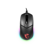 Мышь проводная Gaming Mouse MSI Clutch GM11, Wired, DPI 5000, symmetrical design, RGB lighting, Black