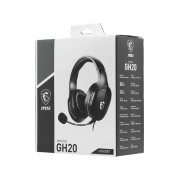 Наушники с микрофоном MSI Immerse GH20 черный 1.5м накладные оголовье (S37-2101060-SV1)