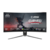 Монитор LCD 34'' 21:9 3440x1440(UWQHD) VA, Curved, nonGLARE, 165 Гц, 550 cd/m, H178°/V178°, 3000:1, 100M:1, 1,07 миллиардов цветов, 1ms, 2xHDMI, DP, USB-Hub, Height adj, Swivel, Black