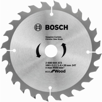 Диск пильный по дер. Bosch Eco (2608644373) d=160мм d(посад.)=20мм (циркулярные пилы) (упак.:1шт)