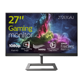 Монитор LCD 27'' [16:9] 1920х1080(FHD) VA, nonGLARE, 350cd/m2, H178°/V178°, 3000:1, 50M:1, 16.7M, 4ms, VGA, HDMI, DP, Tilt, Swivel, Speakers, 2Y, Черный, Хромовый