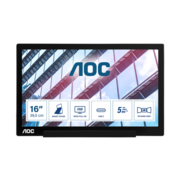 Монитор LCD 39,6 cm (15.6") [16:9] 1920х1080(FHD) IPS, nonGLARE, Нет, 220 cd/m?, H160°/V160°, 700:1, 100M:1, 262000 цветов, 5ms, VGA, HDMI, USB-Hub, Tilt, 3Y, Серебристый, Черный