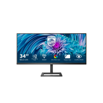 Монитор LCD 34'' [21:9] 3440x1440(UWQHD) IPS, Curved, nonGLARE, 300cd/m2, H178°/V178°, 1000:1, 80M:1, 16.7M, 4ms, VGA, 2xHDMI, DP, Height adj, Tilt, Swivel, Speakers, 3Y, Black