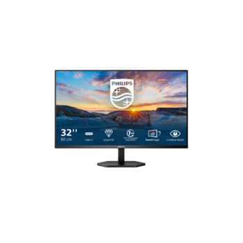 Монитор LCD 31.5'' [16:9] 2560х1440(WQHD) VA, nonGLARE, 75 Гц, 300cd/m2, H178°/V178°, 3000:1, 50М:1, 16,7 миллионов цветов, 4ms, VGA, 2xHDMI, DP, USB-Hub, Height adj, Pivot, Tilt, Swivel, Speakers, 3Y, Black