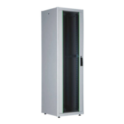 Шкаф коммутационный Lande DYNAmic Basic (LN-DB22U6060-LG-BAAA) напольный 22U 600x600мм пер.дв.стекл задн.дв.стал.лист направл.под закл.гайки 600кг серый 451мм 38кг 120град. 1125мм IP20 сталь