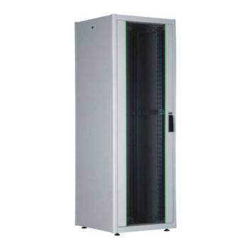 Шкаф коммутационный Lande DYNAmic Basic (LN-DB22U6060-LG-BAAA) напольный 22U 600x600мм пер.дв.стекл задн.дв.стал.лист направл.под закл.гайки 600кг серый 451мм 38кг 120град. 1125мм IP20 сталь