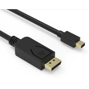 Кабель аудио-видео Buro MDP-DP miniDisplayport (m)/DisplayPort (m) 1.5м. Позолоченные контакты черный