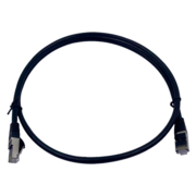 Патч-корд Buro STP 4 пары cat7 CCA molded 1м черный RJ-45 (m)-RJ-45 (m)