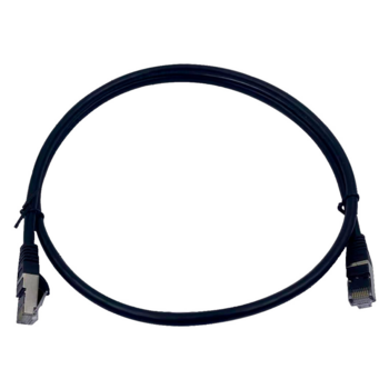 Патч-корд Buro STP 4 пары cat7 CCA molded 1м черный RJ-45 (m)-RJ-45 (m)