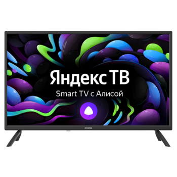 Телевизор LED Digma 32" DM-LED32SBB31 Яндекс.ТВ черный HD 60Hz DVB-T DVB-T2 DVB-C DVB-S DVB-S2 USB WiFi Smart TV