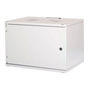 Шкаф коммутационный Lande NetBox Soho (LN-SH07U5430-LG-F0-2) настенный 7U 540x300мм пер.дв.металл задн.дв.стал.лист несъемн.бок.пан. направл.под закл.гайки 80кг серый 370мм IP20 сталь