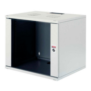Шкаф коммутационный Lande NetBox Soho (LN-SH09U5440-LG-F0-1) настенный 9U 540x400мм пер.дв.стекл задн.дв.стал.лист несъемн.бок.пан. направл.под закл.гайки 80кг серый 310мм 10.7кг 460мм IP20 сталь