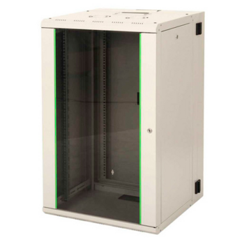 Шкаф коммутационный Lande Proline (LN-PR20U6060-BL-111) настенный 20U 600x600мм пер.дв.стекл задн.дв.стал.лист направл.под закл.гайки 100кг черный 495мм 46кг 996мм IP20 сталь