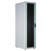 Шкаф коммутационный Lande DYNAmic Basic (LN-DB32U6080-LG-BAAA) напольный 32U 600x800мм пер.дв.стекл задн.дв.стал.лист направл.под закл.гайки 600кг серый 63кг 1560мм IP20 сталь
