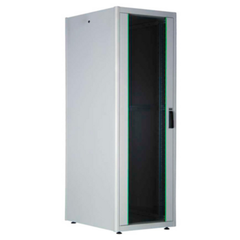 Шкаф коммутационный Lande DYNAmic Basic (LN-DB32U6080-LG-BAAA) напольный 32U 600x800мм пер.дв.стекл задн.дв.стал.лист направл.под закл.гайки 600кг серый 63кг 1560мм IP20 сталь