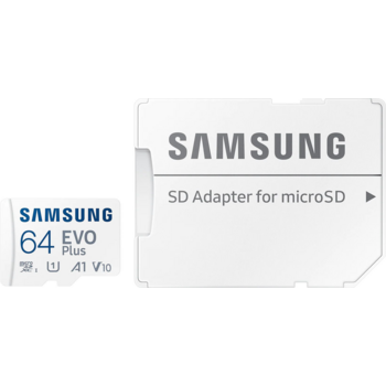 Флеш карта microSDXC 64Gb Class10 Samsung MB-MC64KA EVO PLUS + adapter