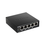 Коммутатор Коммутатор/ DGS-1005P Unmanaged Switch 5x1000Base-T (4x1000Base-T PoE), PoE Budget 60W, metal case