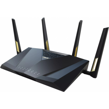 Роутер ASUS RT-AX88U PRO//802.11b/g/n/ac/ax, 1148 + 4804Mbps, 2,4 + 5 gGz, 8 antennas, GBT+2,5GBT LAN ; 90IG0820-MO3A00