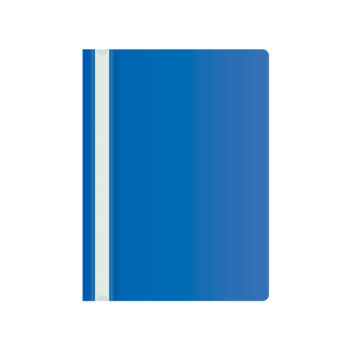 Папка-скоросшиватель Buro -PSE20BU/BLUE A4 прозрач.верх.лист пластик синий 0.11/0.13