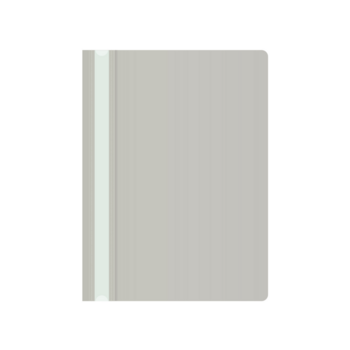 Папка-скоросшиватель Buro -PSE20BU/GREY A4 прозрач.верх.лист пластик серый 0.11/0.13