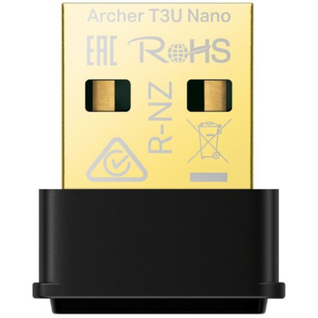 Беспроводной адаптер TP-Link Archer T3U Nano, Сверхкомпактный двухдиапазонный USBадаптер с поддержкой WiFi AC1300 и MUMIMO