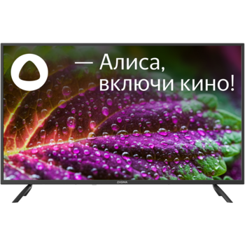 Телевизор LED Digma 43" DM-LED43UBB31 Яндекс.ТВ черный 4K Ultra HD 60Hz DVB-T DVB-T2 DVB-C DVB-S DVB-S2 USB WiFi Smart TV