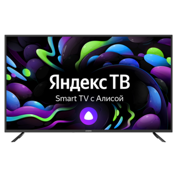 Телевизор LED Digma 55" DM-LED55UBB31 Яндекс.ТВ черный 4K Ultra HD 60Hz DVB-T DVB-T2 DVB-C DVB-S DVB-S2 USB WiFi Smart TV