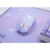 Мышь игровая беспроводная Dareu EM901X Dream (фиолетовый, серия "Dream"), DPI 400/800/1600/3200/6400/12000, подключение: проводное+2.4GHz, подсветка RGB, с зарядной станцией, встроенный аккумулятор 930mAh, размер 124x67x39мм