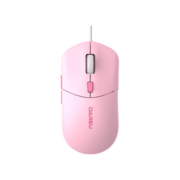 Мышь проводная Dareu LM121 Pink (розовый), DPI 800/1600/2400/6400, тихий щелчок, подсветка RGB, размер 116x35x60мм, 1,8м