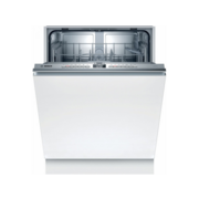 Встраиваемая посудомоечная машина BOSCH Serie 4. Посудомоечная машина 60 см, встраиваемая полностью, вместимость: 12 комплектов, программ мойки: 6, расход воды: 9.5 л, электронное управление, конденсационная сушка, таймер и дисплей ВxШxГ 81.5x59.8x55 см