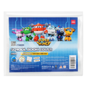 Пленка Deli CH900 Super Wings для книги с липк.сл. (набор 10шт) ПП гладкая прозр. 210x350мм