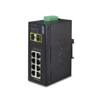коммутатор коммутатор/ PLANET IP30 Industrial 8-Port 10/100/1000T + 2-Port 100/1000X SFP Ethernet Switch (-40~75 degrees C)