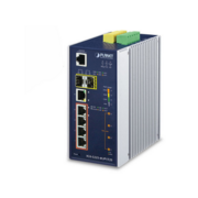 коммутатор коммутатор/ PLANET IP30 Industrial L2+/L4 4-Port 60W 1000T Ultra PoE+ 1-Port 1000T + 2-port 100/1000X SFP Full Managed Switch (-40 to 75 C, dual redundant power input on 48~56VDC terminal block, DIDO, ERPS Ring Supported, 1588)