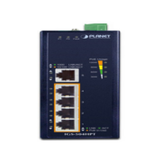 коммутатор коммутатор/ PLANET IP30 5-Port Gigabit Switch with 4-Port 802.3AT POE+ (-40 to 75 C)