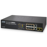 коммутатор коммутатор/ PLANET 8-Port 10/100TX 802.3at High Power POE + 2-Port Gigabit TP/SFP Combo Managed Ethernet Switch (120W)