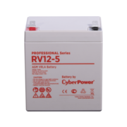 Аккумуляторная батарея PS CyberPower RV 12-5 / 12 В 5,7 Ач Battery CyberPower Professional series RV 12-5, voltage 12V, capacity (discharge 20 h) 6Ah, capacity (discharge 10 h) 5.7Ah, max. discharge current (5 sec) 75A, max. charge current 1.74A, lead-aci