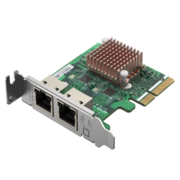 Сетевая карта Сетевая карта/ QNAP QXG-2G2T-I225 2-port 2.5 GbE network expansion card, Controller I225-LM, PCIe Gen2 x2, 3 x Brackets included (Full-height, Low-profile and Specialized for QNAP NAS)