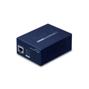 PoE сплиттер PoE сплиттер/ PLANET POE-173S Single-Port 10/100/1000T 802.3bt PoE++ Splitter (12V/19/24V, 802.3bt type 4 PD, PoH compatible)