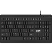 Клавиатура SVEN KB-E5700H чёрная(104кл, USB-Hub*2, Slim, 12Fn, островной тип кл.)