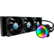 Система охлаждения Система охлаждения/ Cooler Master MasterLiquid ML360 Mirror (250W, 360mm, ARGB, fans: 3x120mm/62CFM/27dBa/1800rpm, 1200/115X/2066/2011-V3/2011/AM5/AM4/AM3/AM3+/AM2/AM2+/FM2/FM2+/FM1/1700 only with bracket)