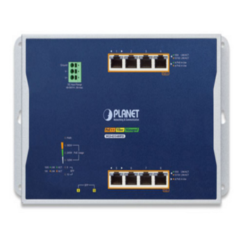 коммутатор коммутатор/ PLANET WGS-4215-8HP2S IP30, IPv6/IPv4, 4-Port 10/100/1000T 802.3bt 95W PoE + 4-Port 10/100/1000T 802.3at PoE + 2-Port 100/1000X SFP Wall-mount Managed Switch (-40~75 C, Max. 360W PoE budget, 250m Extend mode, supports ERPS Ring, Clo