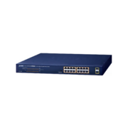 коммутатор коммутатор/ PLANET GSW-1820HP 16-Port 10/100/1000T 802.3at PoE + 2-Port 1000X SFP Ethernet Switch (240W PoE Budget, Standard/VLAN/Extend mode)