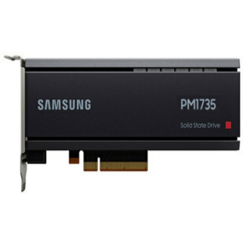Твердотельный накопитель Samsung Enterprise SSD, HHHL, PM1735, 6400GB, NVMe, PCIe Gen4, R8000/W3800Mb/s, IOPS(R4K) 1500K/250K, MTBF 2M, 3DWPD, OEM, 5 years, (analog MZPLL6T4HMLA-00005)