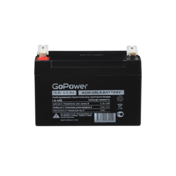 Аккумулятор свинцово-кислотный GoPower LA-435 4V 3.5Ah (1/20)