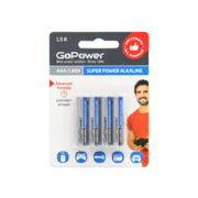 Батарейка AAA Батарейка AAA/ Батарейка GoPower LR03 AAA BL4 Alkaline 1.5V (4/48/576) блистер (4 шт.)