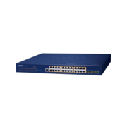коммутатор коммутатор/ PLANET Layer 3 24-Port 10/100/1000T 802.3at PoE + 4-Port 10G SFP+ Stackable Managed Switch (370W PoE budget, Hardware stacking up to 8 units, hardware-based Layer 3 IPv4/IPv6 Routing and VRRP, supports ERPS Ring)