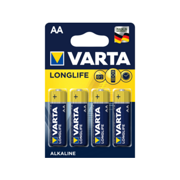Батарейка AA Батарейка AA/ Батарейка Varta LONGLIFE LR6 AA BL4 Alkaline 1.5V (4106) (4/80/400) (4 шт.)