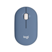 Мышь Logitech Pebble M350 синий оптическая 1000dpi silent беспров. BT/Radio USB для ноутбука 3but (910-006655)